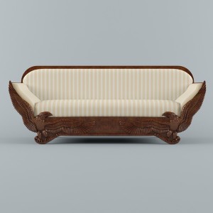 sofa w stylu empire motyw orła